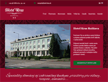 Tablet Screenshot of hotel-kras.sk